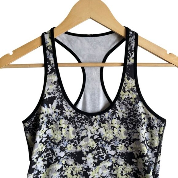 Lululemon Cool Racerback Size 6 Crosscourt Petal Black - Picture 3 of 8